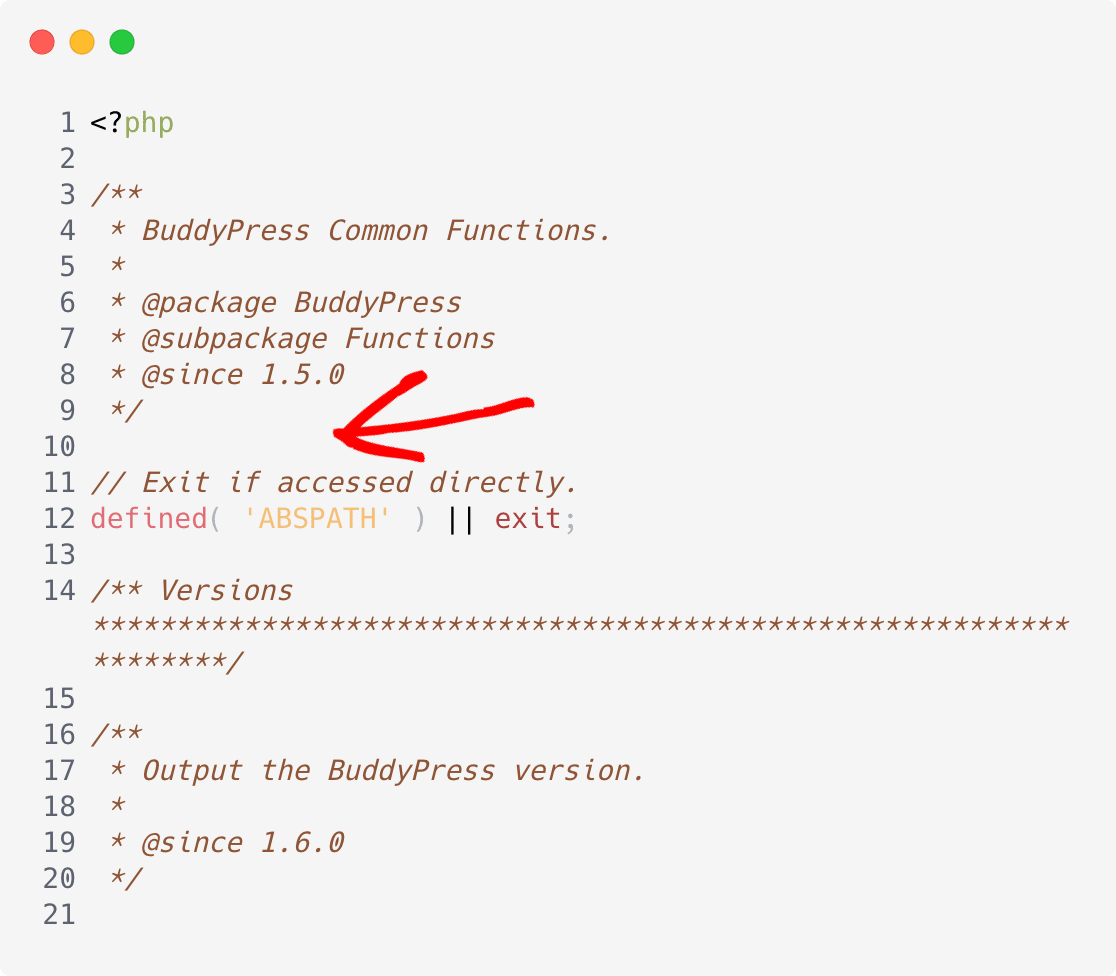 Edit php-core-functions.php in BuddyPress