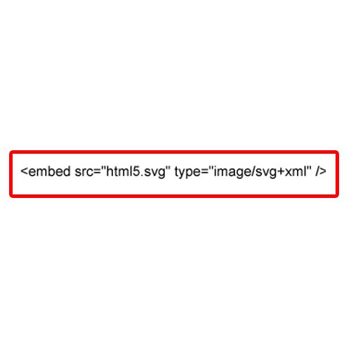 Puoi incorporare Svg in Html?