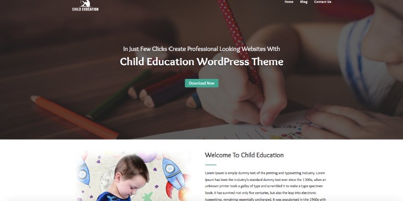 ธีม WordPress การศึกษาสำหรับเด็กฟรี