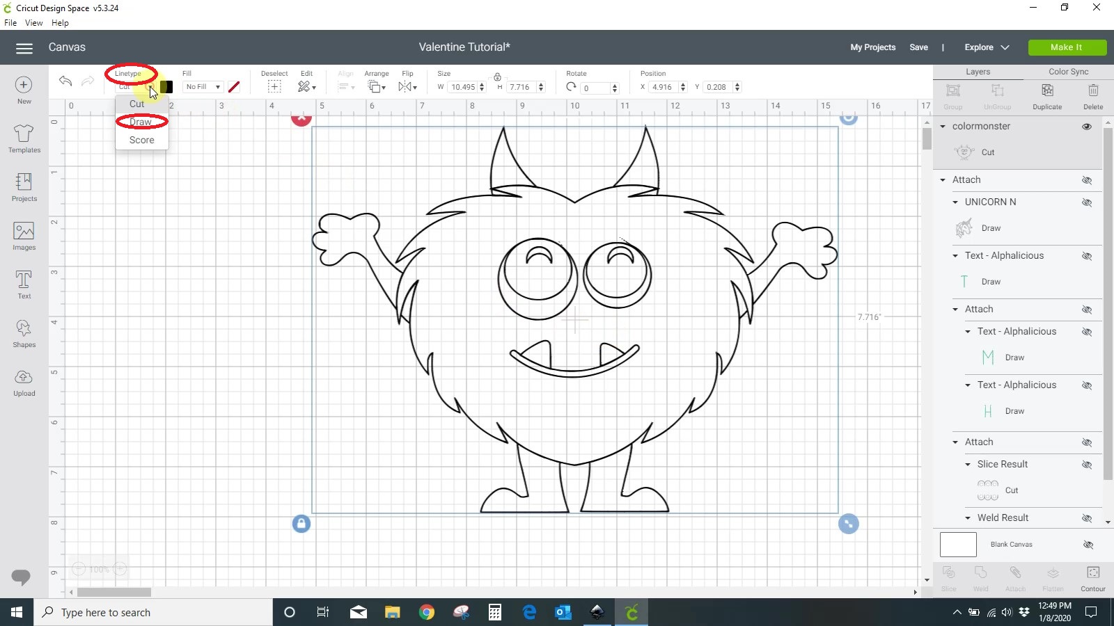 Comment télécharger une page de coloriage dans Cricut Design Space ?