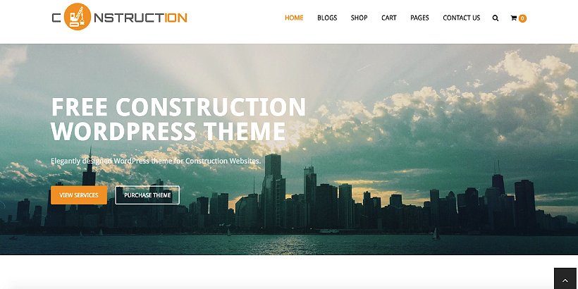 Construction Lite 免費建築 WordPress 主題