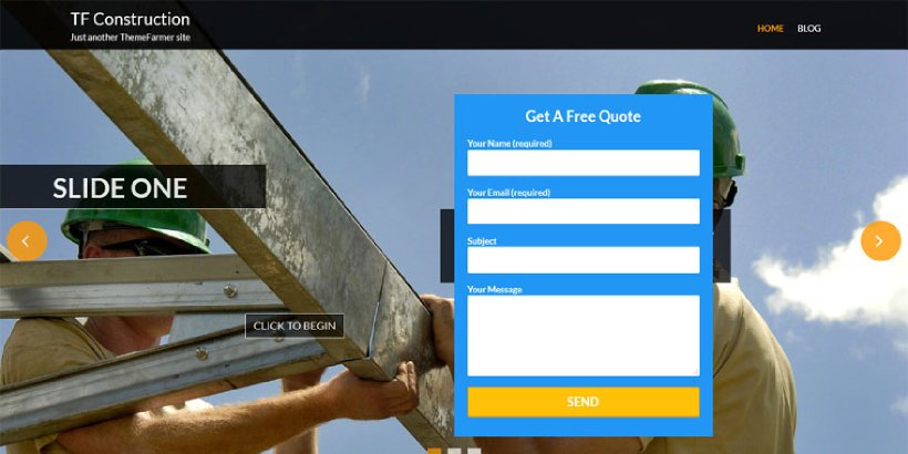 TF Construction 免費建設 WordPress 主題