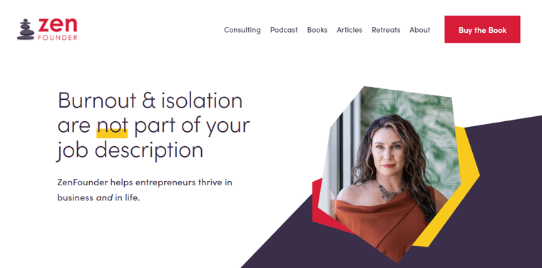 أمثلة على موقع Zenfounder Storybrand