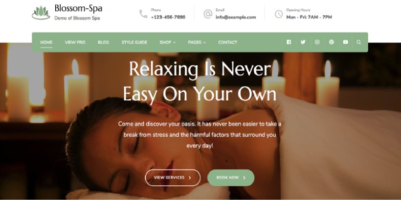 Blossom Spa 무료 살롱 및 스파 WordPress 테마