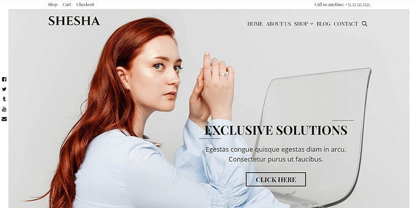 shesha無料ポートフォリオワードプレスのテーマ