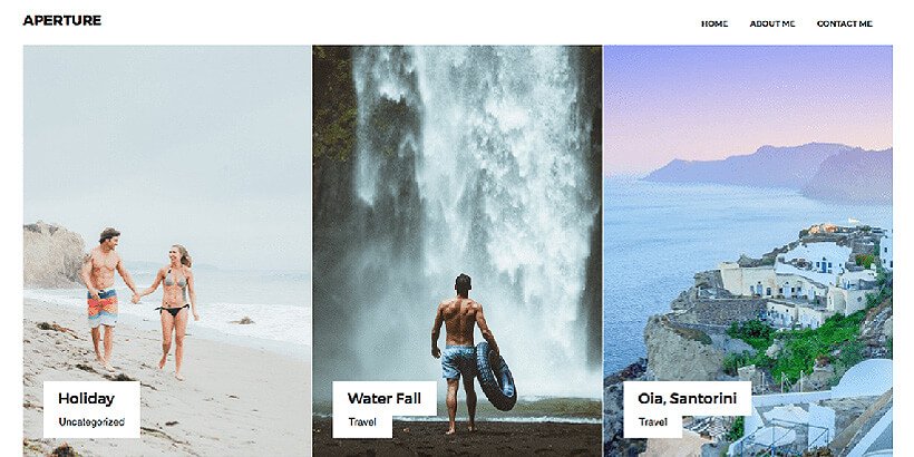 アパーチャフリーポートフォリオワードプレステーマ