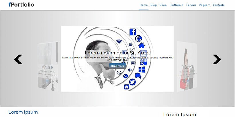 fportfolio無料ポートフォリオワードプレスのテーマ