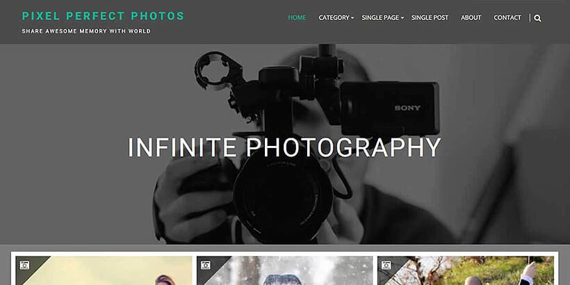 Unendlich kostenlose Fotografie-WordPress-Themen