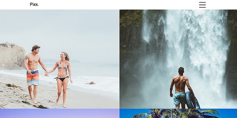 pixx kostenlose Fotografie-WordPress-Themen