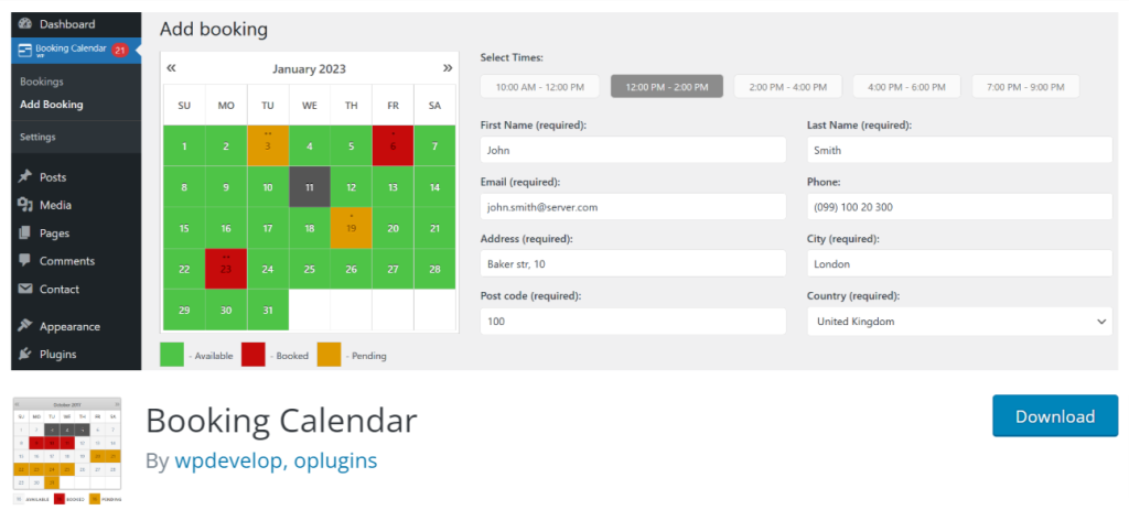 7 migliori plugin di prenotazione WordPress nel 2023 7