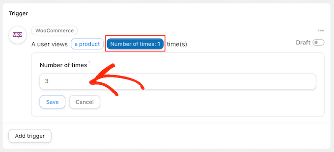 Auslösen eines Workflows, wenn der Kunde ein Produkt mehrmals ansieht