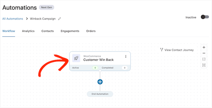 Hinzufügen eines Auslösers zum FunnelKit-Automatisierungseditor