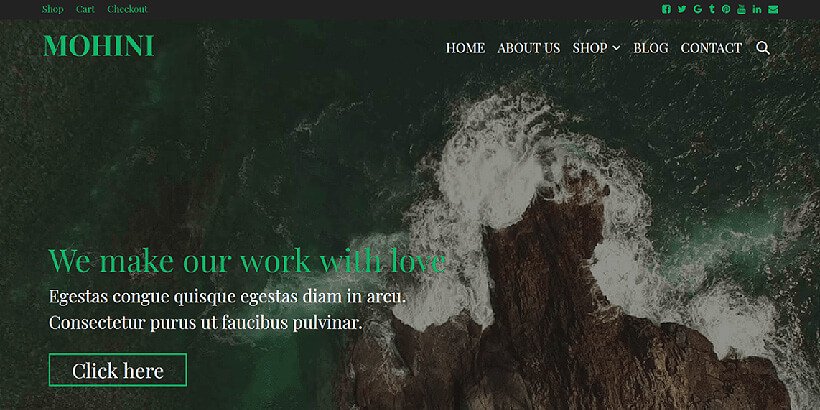 Mohini darmowe motywy wordpress