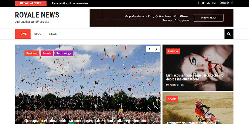 royalenews reviste gratuite teme wordpress