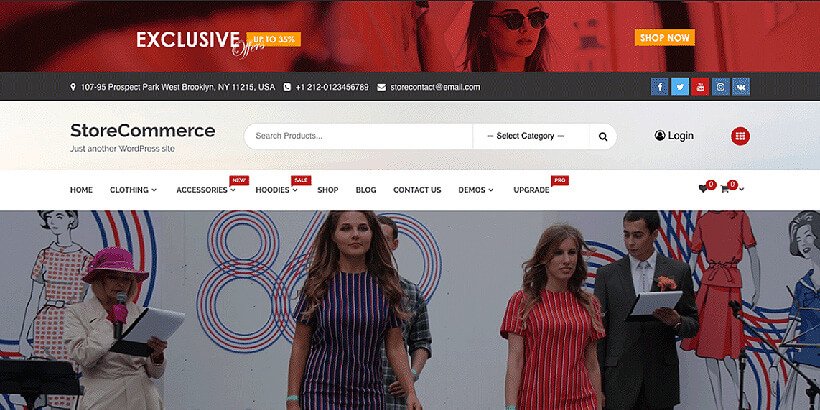 storecommerce 免費 woocommerce 主題