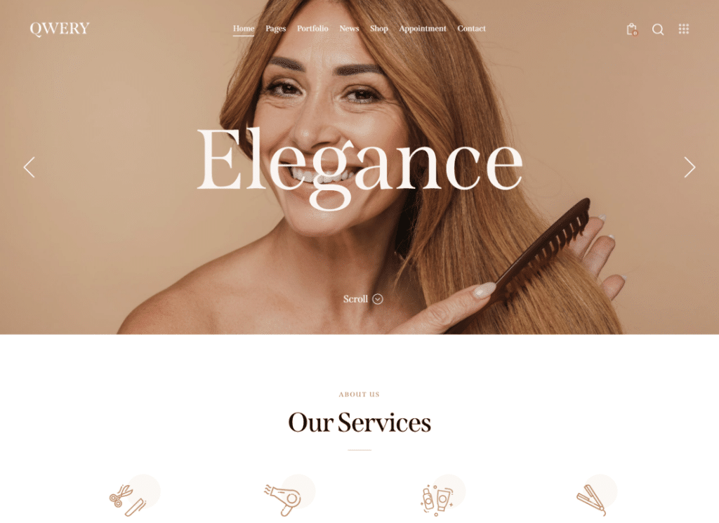 Qwery — многоцелевая бизнес-тема WordPress и WooCommerce