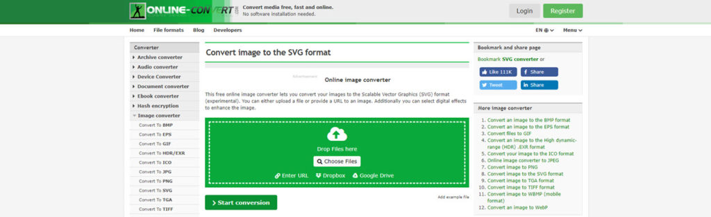Jpeg può essere convertito in Svg?