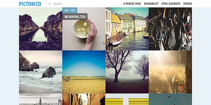 pictorico ฟรี ธีมเวิร์ดเพรส ก่ออิฐ