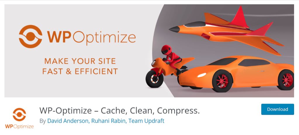 WP-Optimize - En iyi WordPress önbellek eklentisi