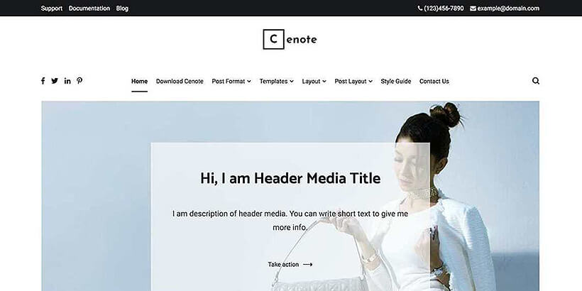 cenote teme feminine wordpress gratuite