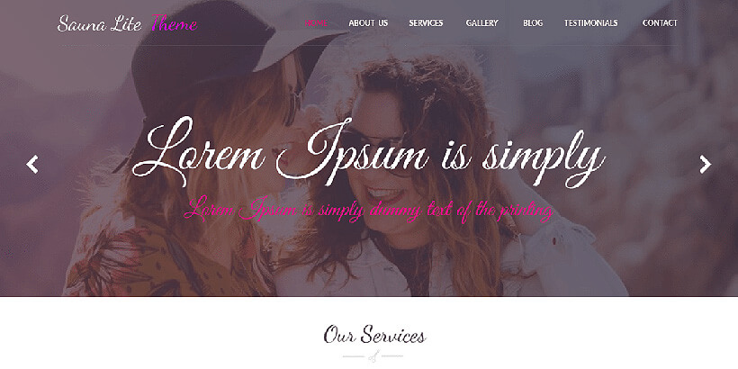 saunalite teme feminine wordpress gratuite