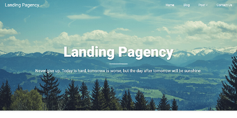 landingpagency darmowe motywy wordpress na stronie docelowej