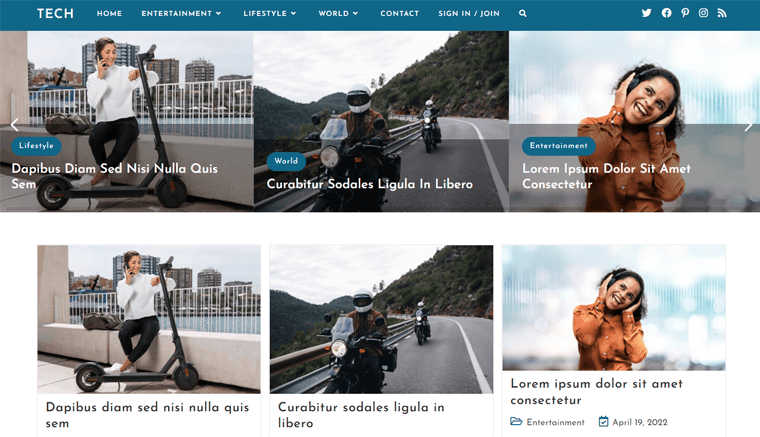 OceanWP Newsletter WordPress-Theme