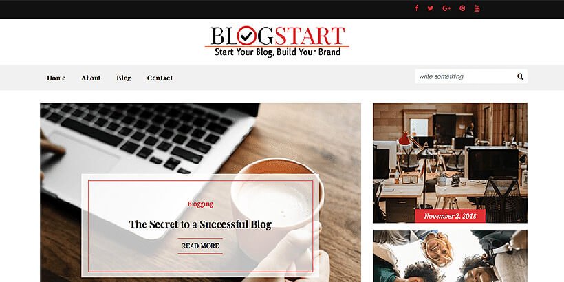 blogstart mejores temas gratuitos de wordpress para blogs