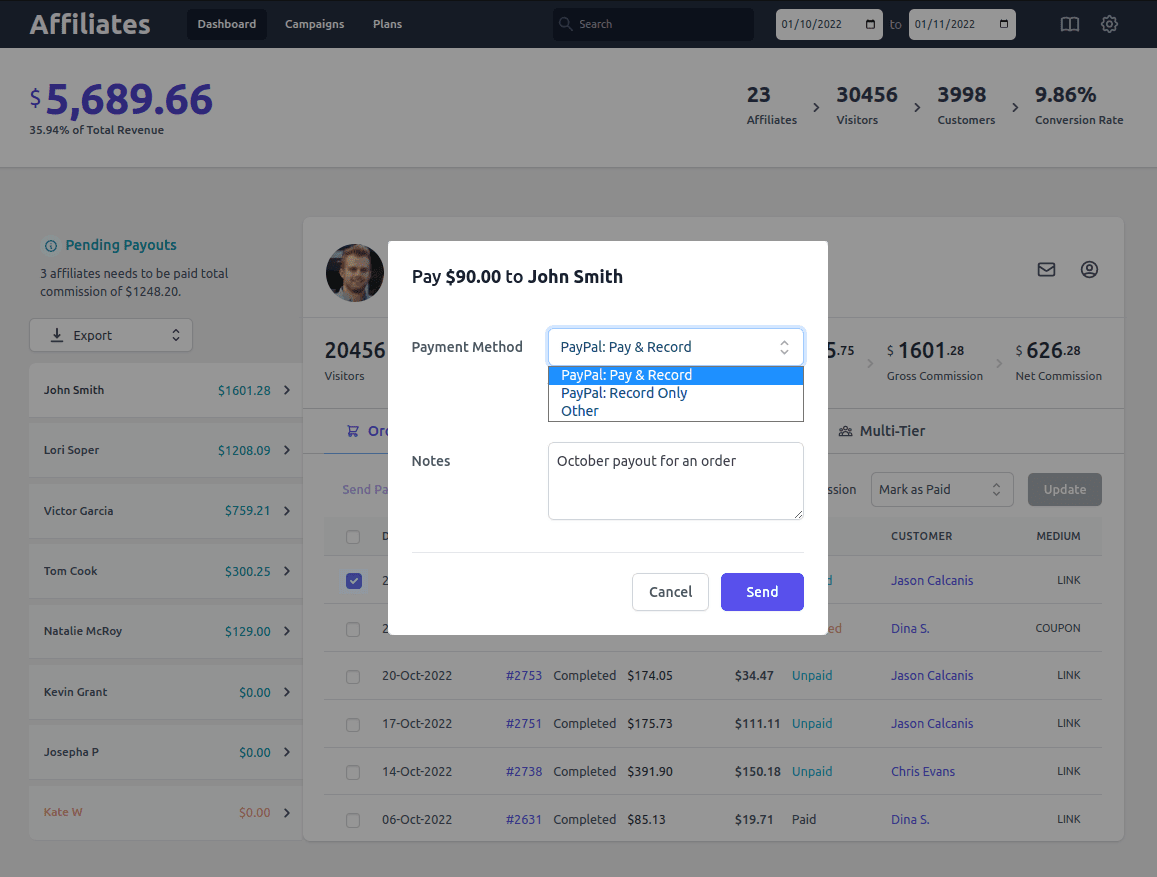 Afiliasi untuk pembayaran WooCommerce
