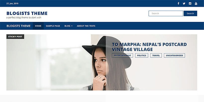 Kostenlose Blog-WordPress-Themes