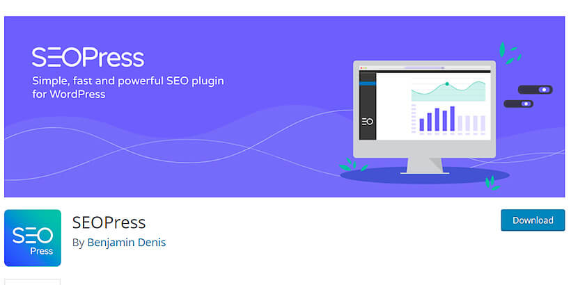plugin SEO gratis seopress untuk WordPress