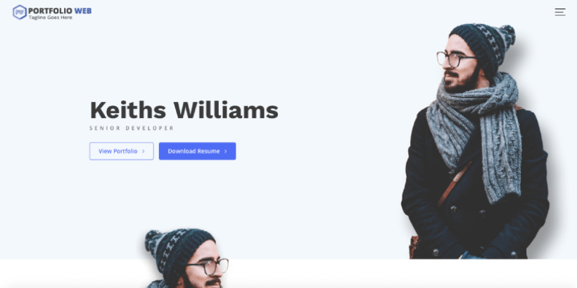 portofolio web tema wordpress gratis