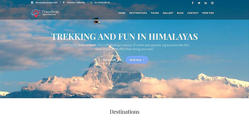 tema wordpress gaya hidup gratis travelway