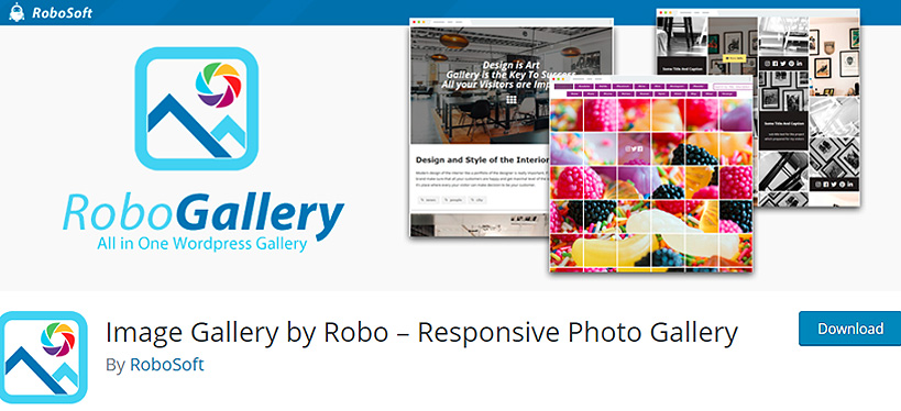 plugin galeri WordPress gratis robogallery