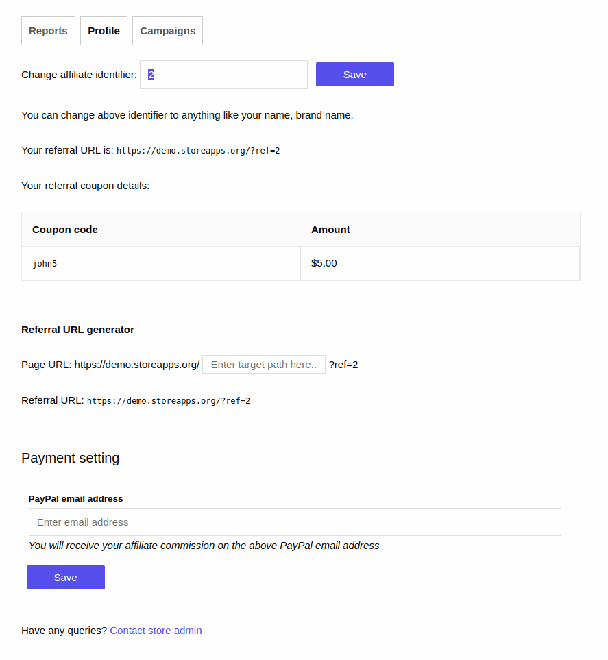 WooCommerce 紹介リンクとクーポンのアフィリエイト
