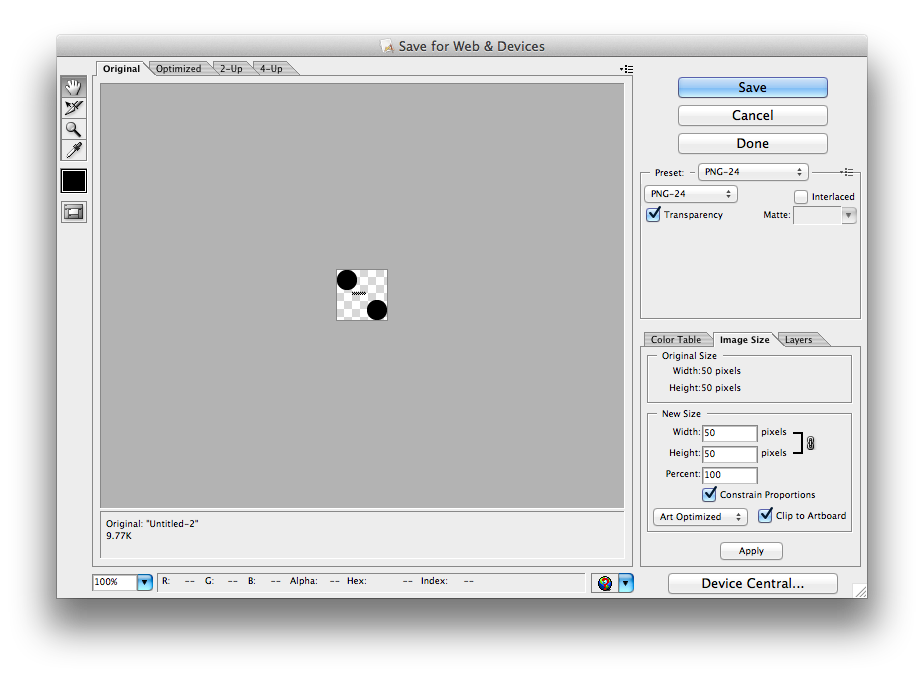 Wie speichere ich eine PNG-Datei als SVG in Illustrator?