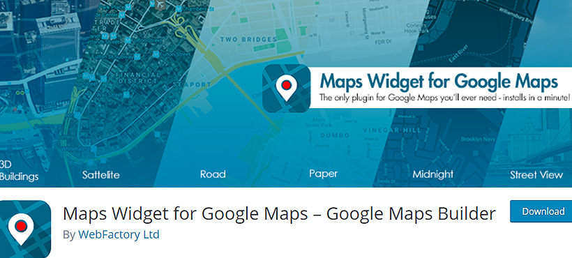 googlemapbuilder 最好的免费 WordPress 谷歌地图插件