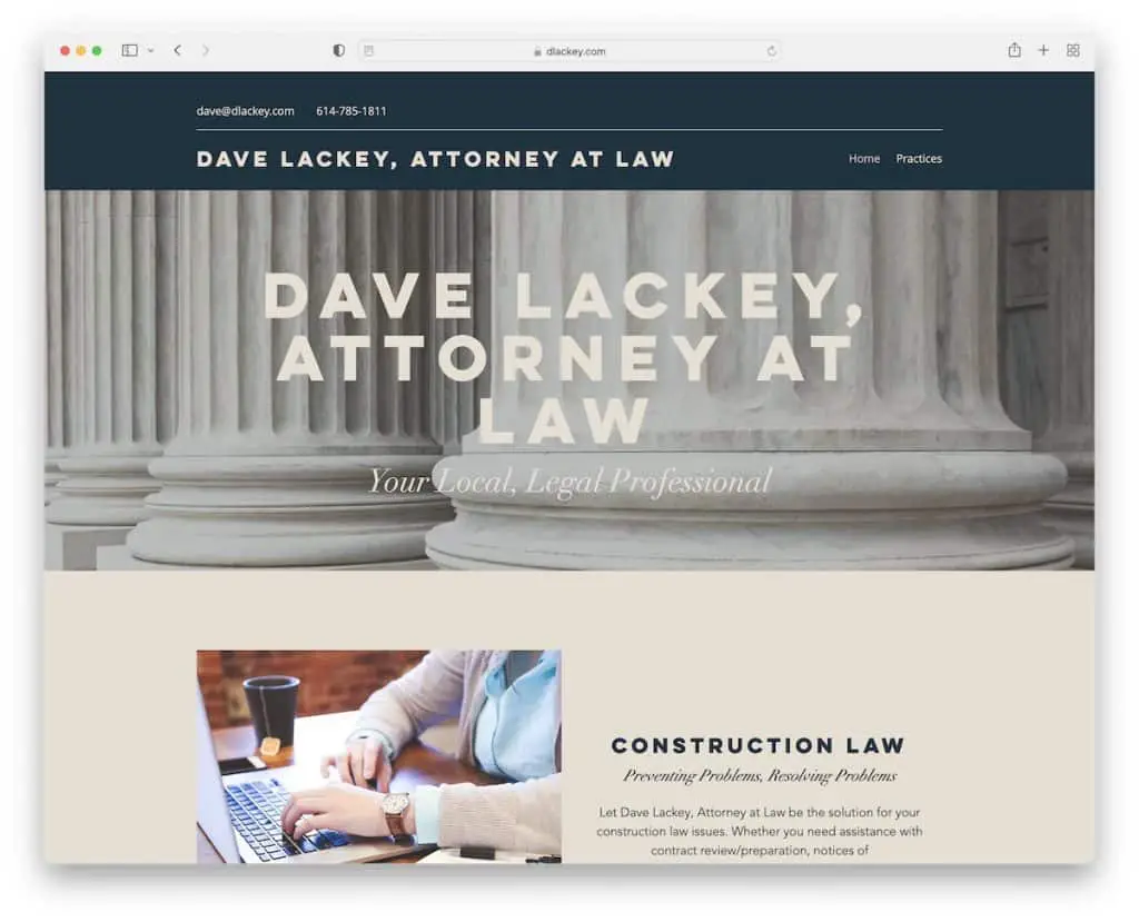 situs web pengacara dave kacung
