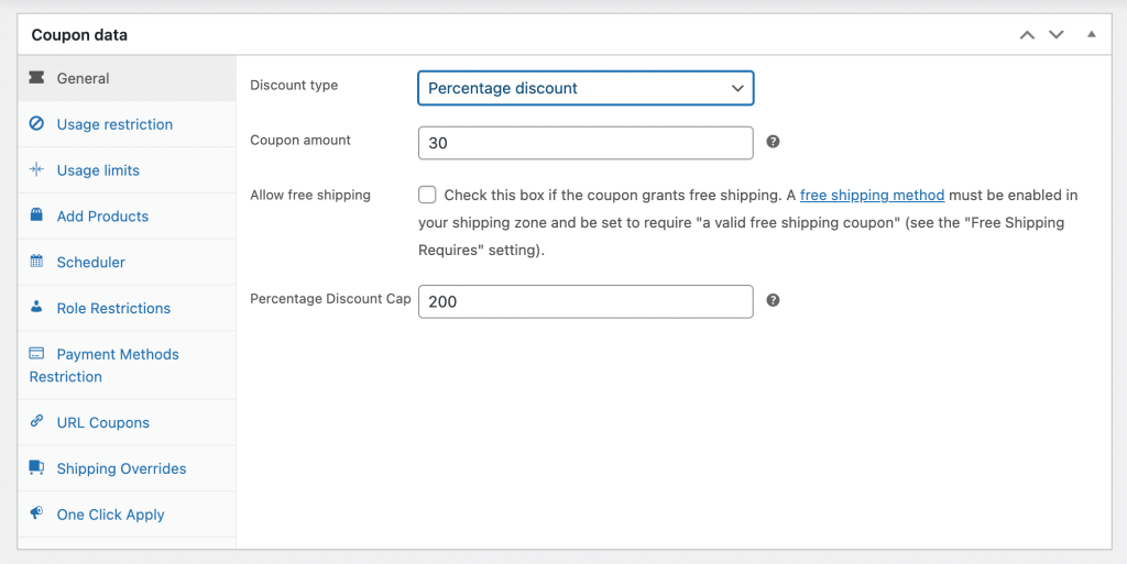 Cupom-Data - Cupons Avançados Coupon data