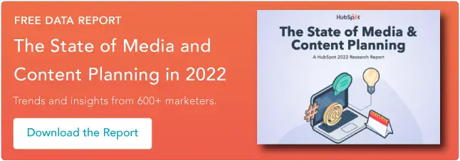 pianificazione dei contenuti nel 2022