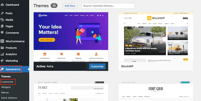 WordPress テーマのカスタマイズ