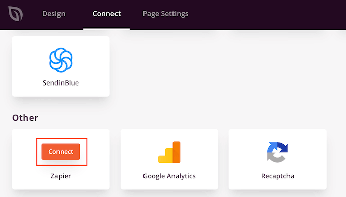 Özel bir WordPress sayfasını Zapier'e bağlama