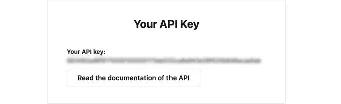 Salin Kunci API dan Tempel Ke Bidang di Situs WordPress Anda
