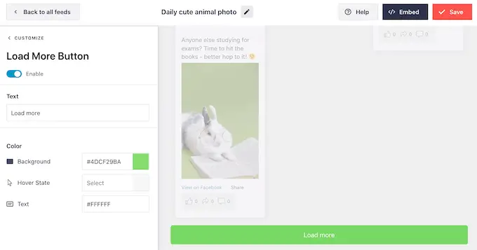 Dostosowywanie przycisku Facebook Załaduj więcej w WordPress