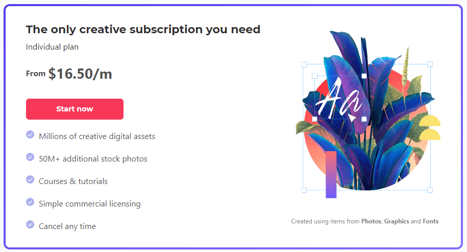 envato Elements pricing-plans