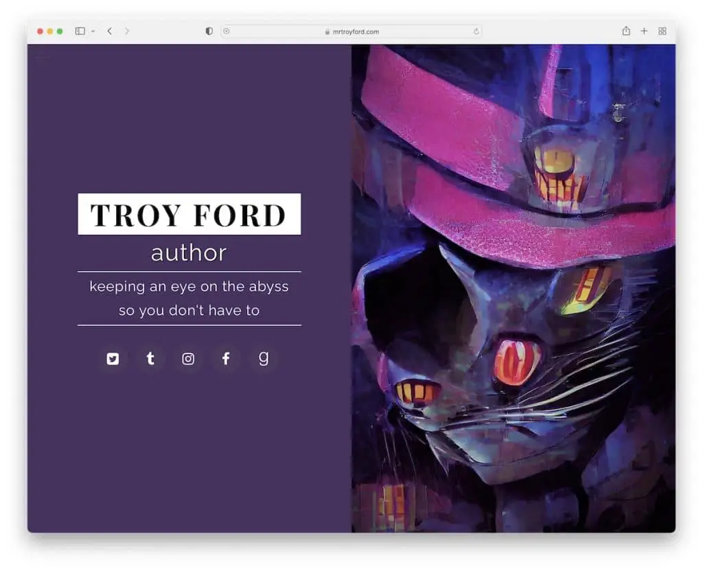 сайт Троя Форда site123