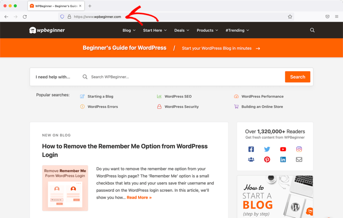 Strona główna WPBeginner The WPBeginner Homepage