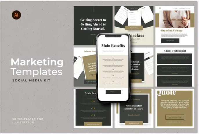 17最高のリードマグネットテンプレートとそれらを使用する利点14 Social media marketing templates