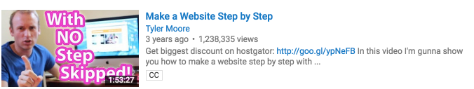 Screenshot eines Bildes mit einer Person und Text, um die YouTube-Aufrufe zu erhöhen.