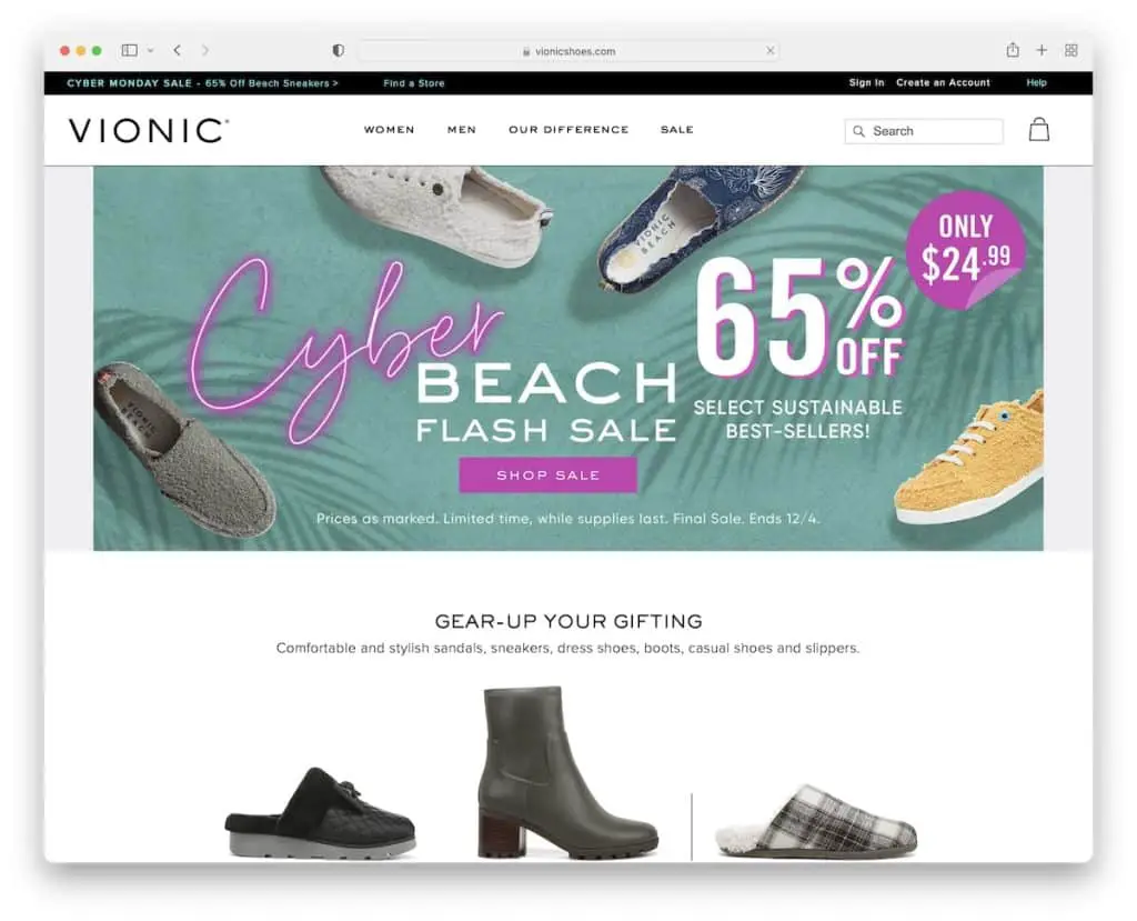 веб-сайт vionic magento